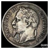 1867 France Silver 5 Francs