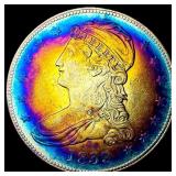 1839 Silver Capped Bust Half Dollar CLOSELY  UNCI
