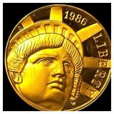 1986-W Gold $5 Statue of Liberty Half Eagle CHOICE