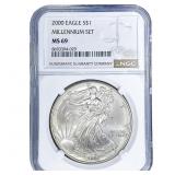 2000 Silver Eagle NGC MS69