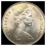 1966 Bahamas Silver Dollar KM 8