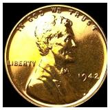 1942 Lincoln Wheat Cent CHOICE PROOF