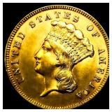 1888 $3 Gold Piece