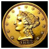 1883 $2.50 Gold Quarter Eagle