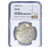 1879-O Morgan Silver Dollar NGC AU58