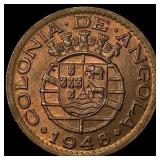 1948 Angola Copper 20 Centavos