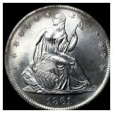 1861-O Seated Liberty Half Dollar