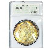 1884-CC Morgan Silver Dollar ANACS MS64