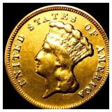 1854 $3 Gold Piece