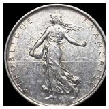 1964 France Silver 5 Francs