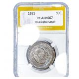 1951 Washington Carver Half Dollar PGA MS67