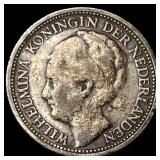 1947 Curacao Silver 1/10 Gulden