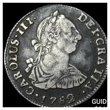 1782 Bolivia Charles III Silver 2 Reales