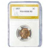 1927 Wheat Cent PGA MS66 RD