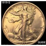 1919-S Walking Liberty Half Dollar CHOICE BU