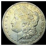 1894-O Silver Morgan Dollar ABOUT  UNCIRCULATED