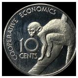 1980 Guyana Copper Nickel 10 Cents