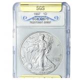 1997 Silver Eagle SGS MS70