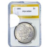 1882 Morgan Silver Dollar PGA MS64