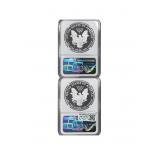 [2 Coins] 2018 Silver Eagle NGC PF70 UC