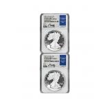 [2 Coins] 2021 Silver Eagle NGC PF70 UC