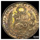1871 Peru Silver Sol