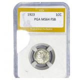 1923 Mercury Silver Dime PGA MS64 FSB