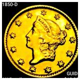 1850-D Rare Gold Dollar CLOSELY UNCIRCULATED