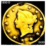1850-D Rare Gold Dollar NEARLY UNCIRCULATED