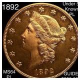 1892 $20 Gold Double Eagle CHOICE BU PL
