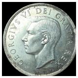 1950 Canada Silver Dollar UNCIRCULATED