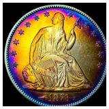 1873 Arrows Seated Liberty Half Dollar  UNCIRCULA
