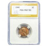 1940 Wheat Cent PGA PR67 RD