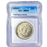 1953-D Washington Carver Half Dollar ICG MS64