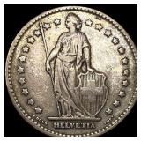 1906B Sitzerland Silver 1 Franc KM 24