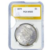1879 Morgan Silver Dollar PGA MS65