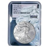 2021 Silver Eagle NGC MS70 T-1