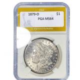 1879-O Morgan Silver Dollar PGA MS64