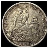 1908 Peru Silver Dinero
