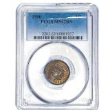 1900 Wheat Cent PCGS MS62 BN