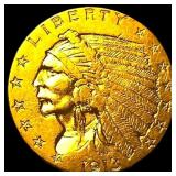 1913 Indian Head Gold $2.50 Quarter Eagle  UNCIRC