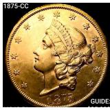 1875-CC $20 Gold Double Eagle UNCIRCULATED PL