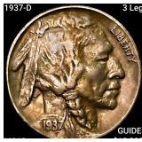 1937-D 3 Leg Buffalo Nickel UNCIRCULATED