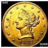 1849 $10 Gold Eagle CHOICE AU