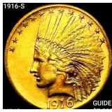 1916-S $10 Gold Eagle CHOICE BU