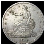 1876-S Silver Trade Dollar NEARLY UNCIRCULATED
