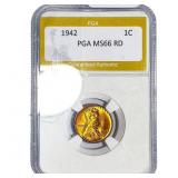 1942 Wheat Cent PGA MS66 RD