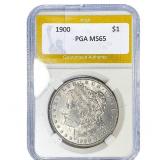 1900 Morgan Silver Dollar PGA MS65