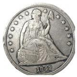 1842 Seated Liberty Dollar