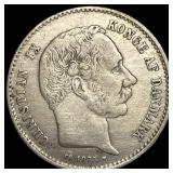 1875 Denamrk Silver 1 Krone